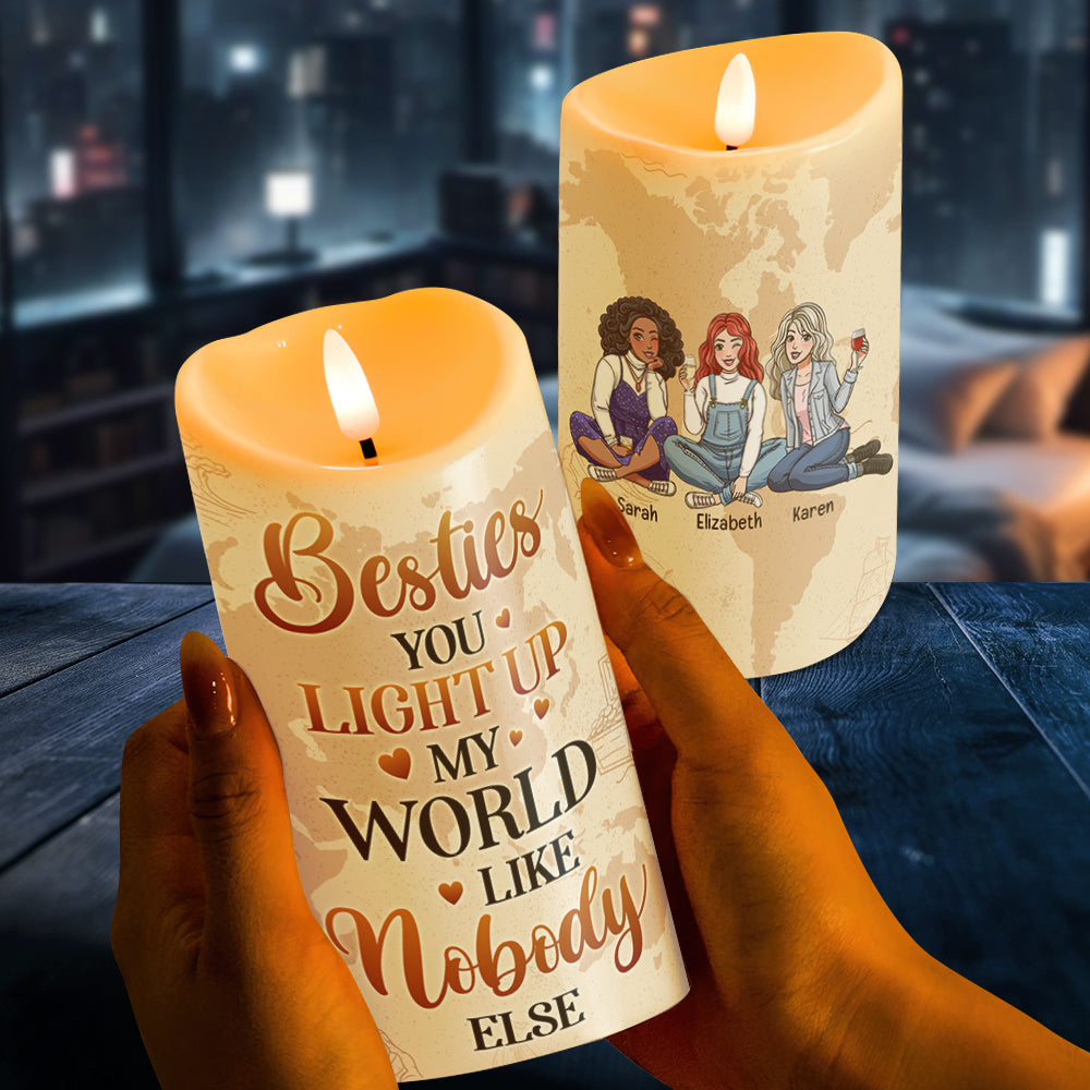 Personalized Gifts For Best Friends LED Candle 05kaqn171224hhpa-Homacus