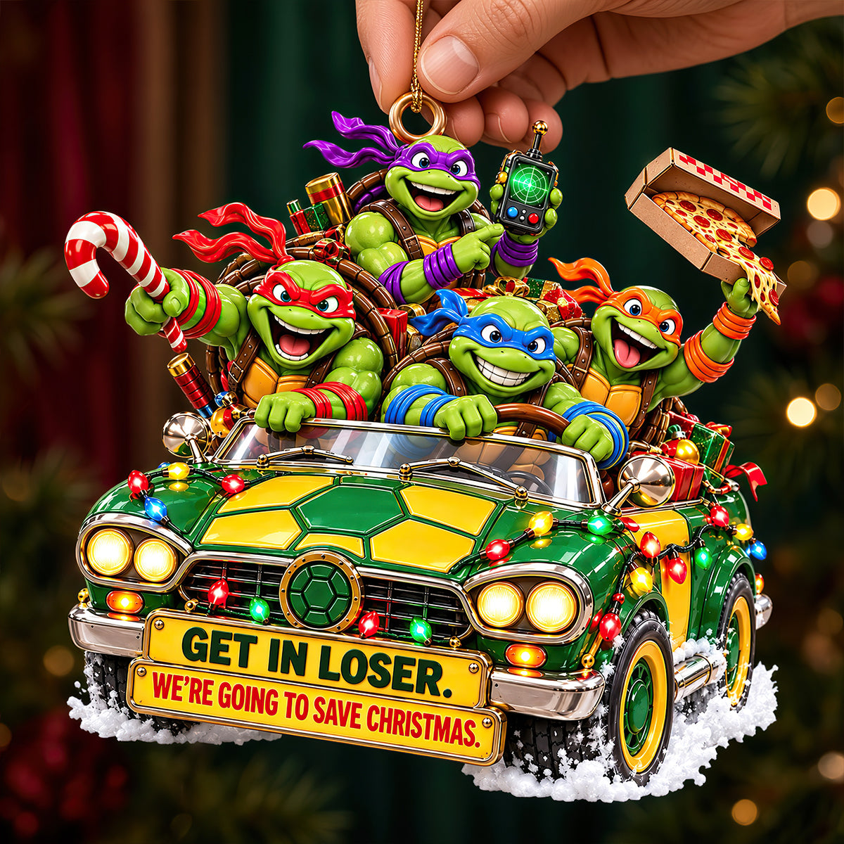 Save Christmas Road Trip Ornament - Personalized Christmas Gifts 05TYDT300926