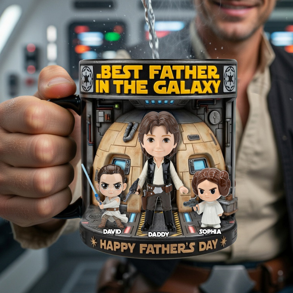 Best Universe Dad Magic Mug - Personalized Gifts For Dad 05OHLU160426-Homacus