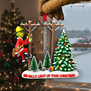 Personalized Gifts For Lineman Christmas Acrylic Ornament 06qhlu110925-Homacus