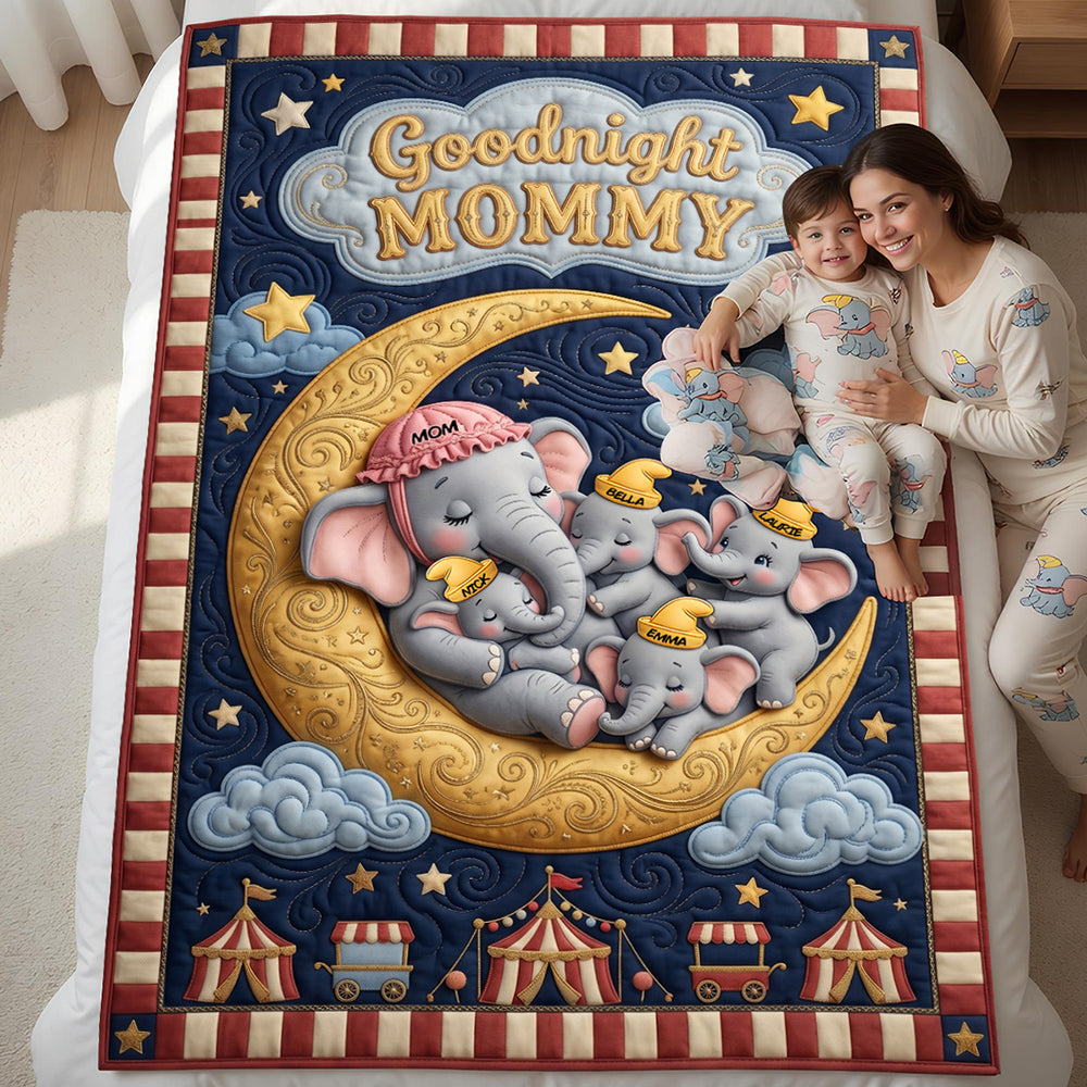 Goodnight Mommy Blanket - Personalized Gifts For Moms 01padt220426-Homacus