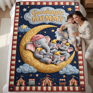Goodnight Mommy Blanket - Personalized Gifts For Moms 01padt220426-Homacus