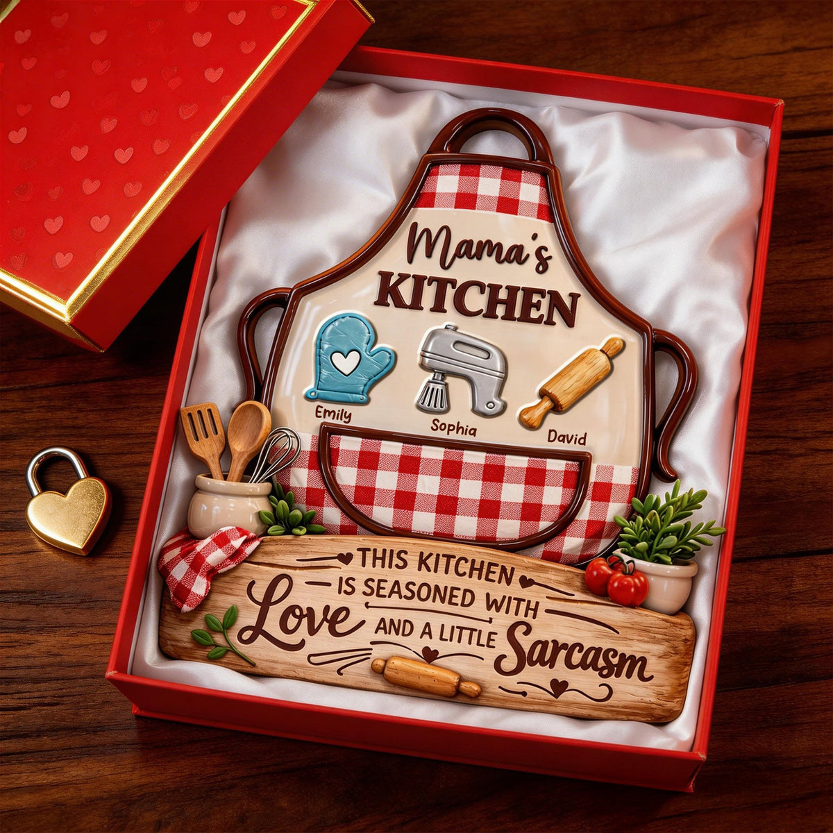 Mama's Kitchen Acrylic Plaque - Personalized Gifts For Mom 04TYQN140326-Homacus