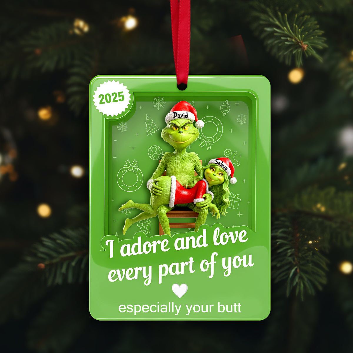 Naughty Touch Couple Ornament - Personalized Gift For Couple 02OHLU131125-Homacus