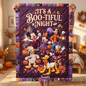 Boo Tiful Night Blanket - Personalized Gifts For Halloween 06tyqn100826-Homacus