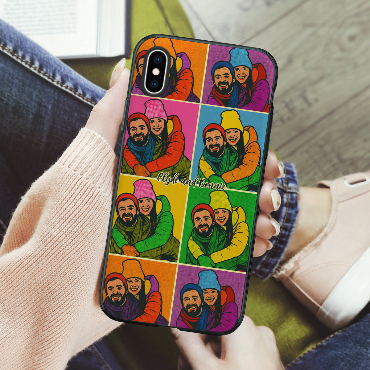 Couple Art Phone Case Personalized Gifts For Couple 02NATA230825-Homacus