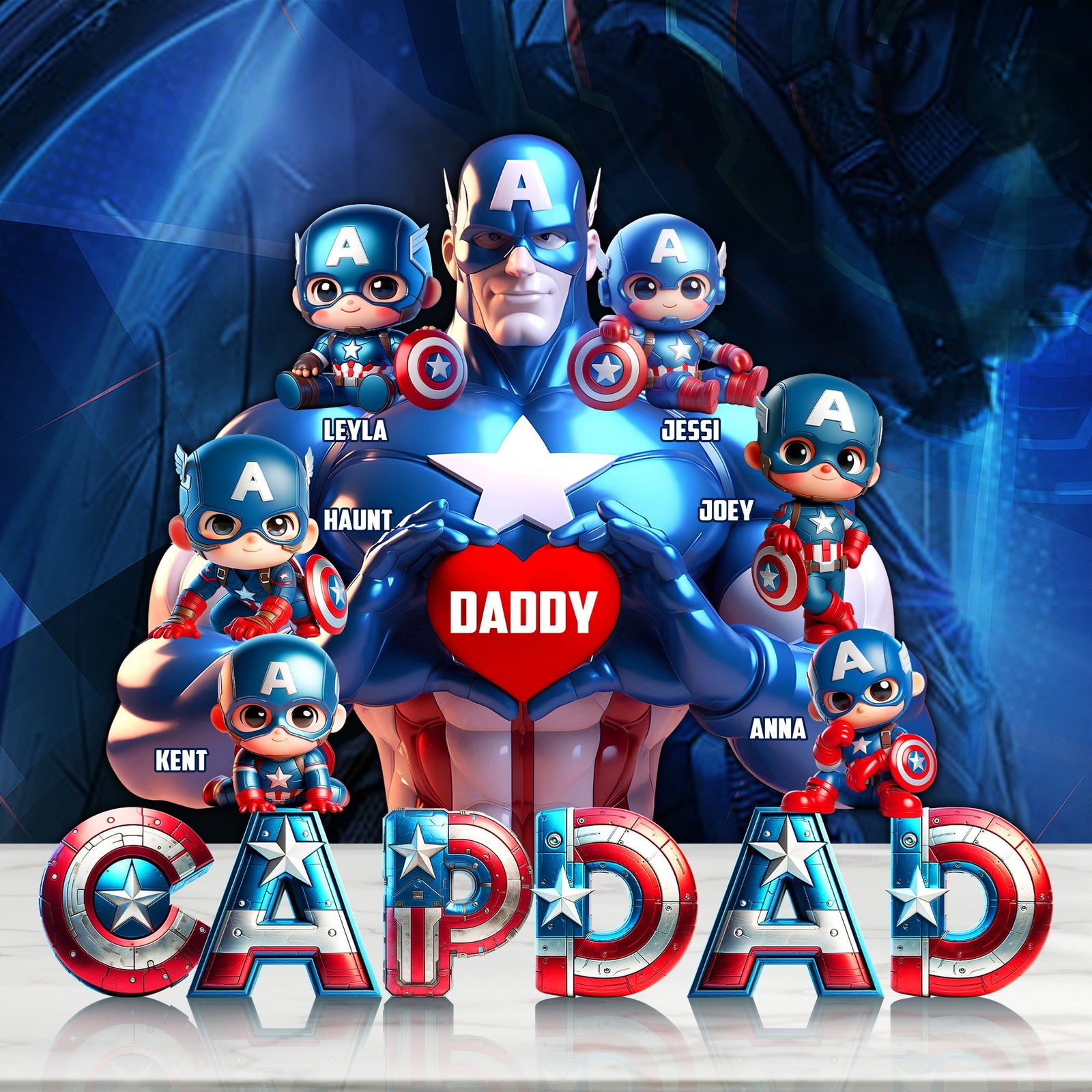 Shield Hero Dad Acrylic Plaque - Personalized Gifts For Father 04OHLU170525-Homacus