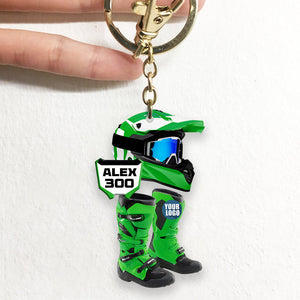 Personalized Gifts For Motocross Lovers Keychain 03HUDT231224-Homacus