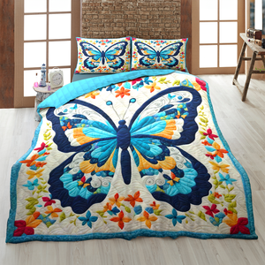 Personalized Butterfly Quilt Bed Set 05hupu170125-Homacus