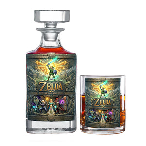 40 Years Of Adventure Glass Decanter Set Personalized Gifts 05TOQN160326-Homacus