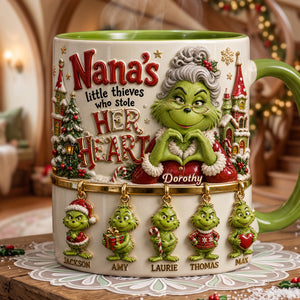 Grandma Holiday Christmas Coffee Mug - Personalized Gifts For Grandma 01nata081026-Homacus