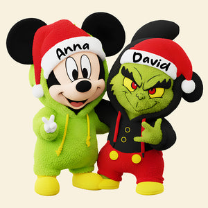 Festive Pillow Duo Personalized Gifts For Couple 01HUDT141125-Homacus