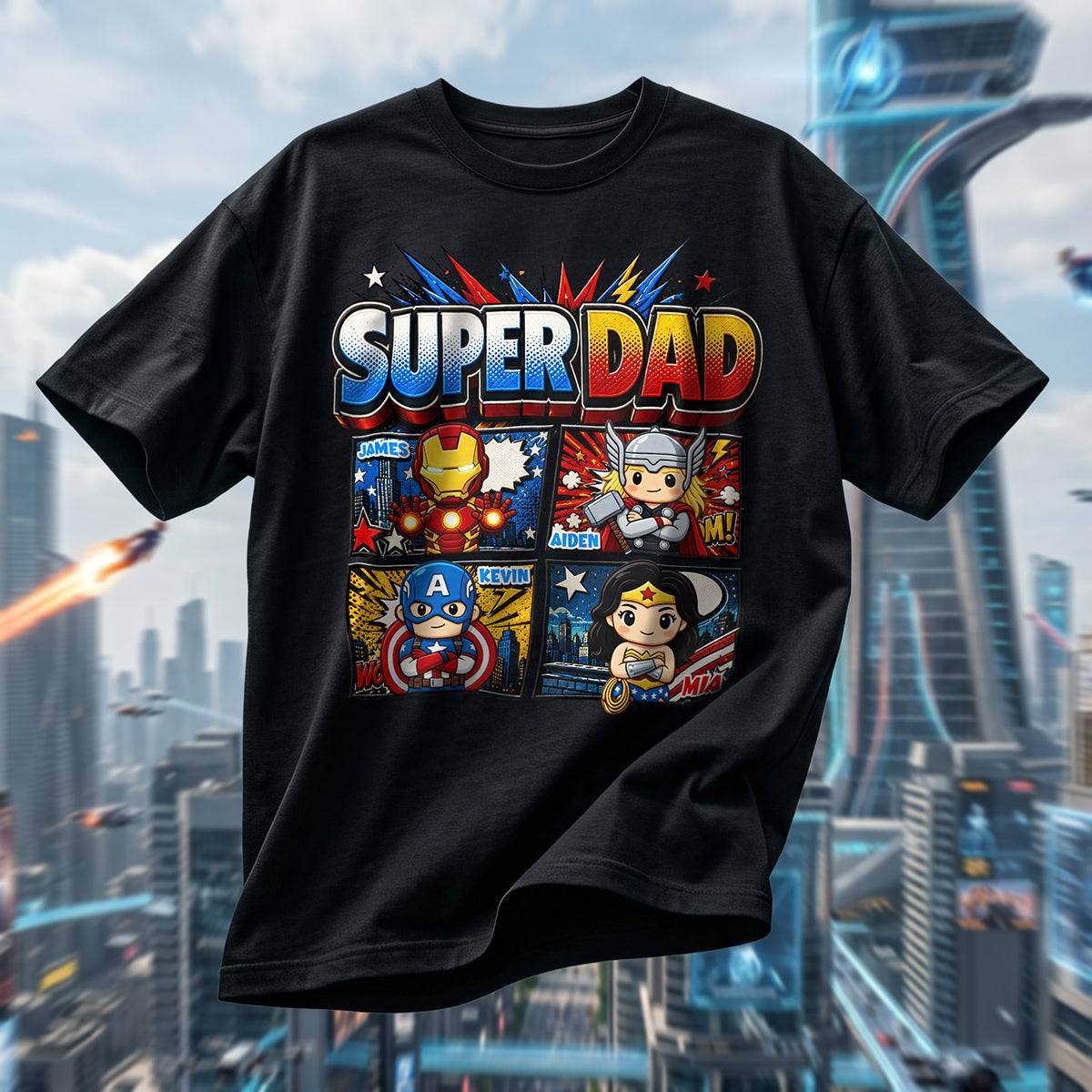 Fearless Guardian Shirt - Personalized Gifts For Dads 03pata260526-Homacus