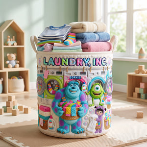 Happy Washing Company Quilted Laundry Basket - Personalized Gifts 05QHQN100726