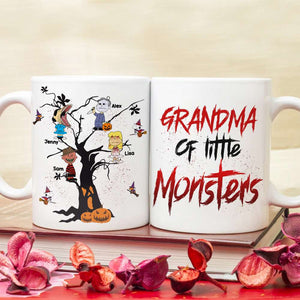 Personalized Gifts for Grandma, Horror Kids White Mug 02TOMH230824HG-Homacus