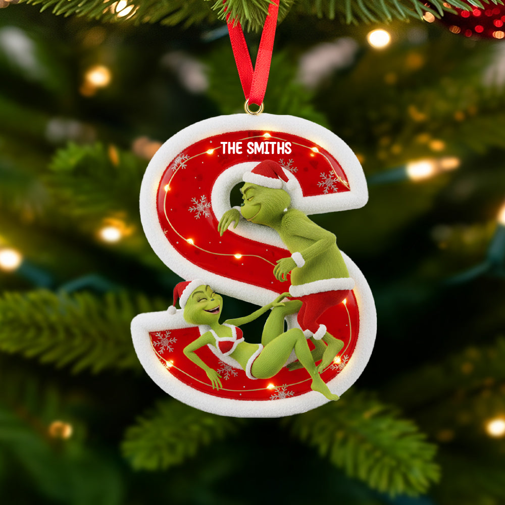 Custom Alphabet Letter Gifts For Couple Christmas Ornament 03hytn071025-Homacus