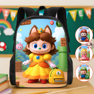 Back To School Monster Backpack - Personalized Gifts For Kids School Bag 04PGMG070825-Homacus