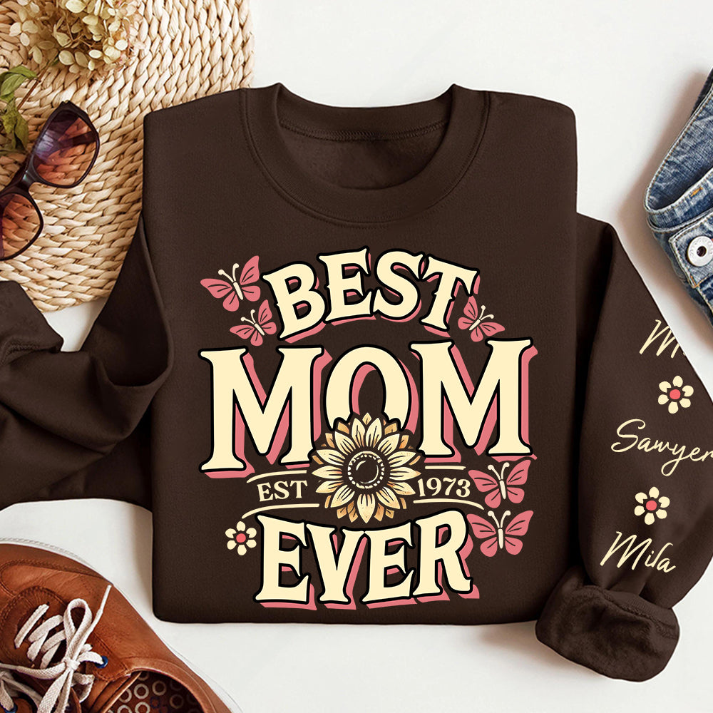 Personalized Gifts For Mom Shirt Best Mom Ever 02ACDT040325-Homacus