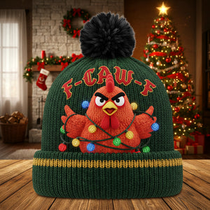 Personalized Humorous Christmas Gifts For Coworkers, Friends Bobble Beanie Hat 02natn091025-Homacus