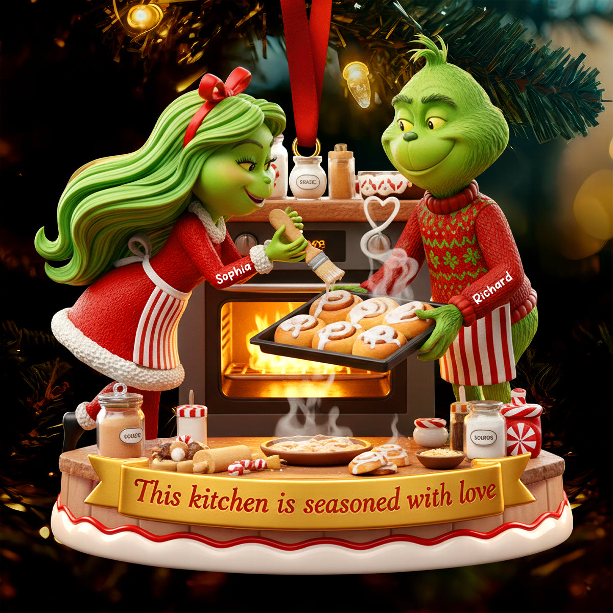 Baking Couple Christmas Ornament – Personalized Gifts For Couple 01paqn241025-Homacus