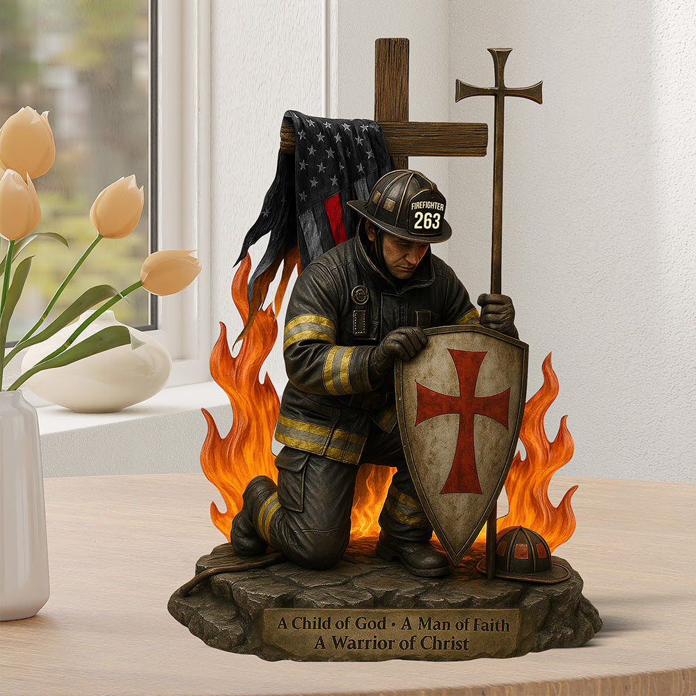 Knight Templar Acrylic Plaque - Personalized Gifts For Firefighter 01qhqn190525-Homacus
