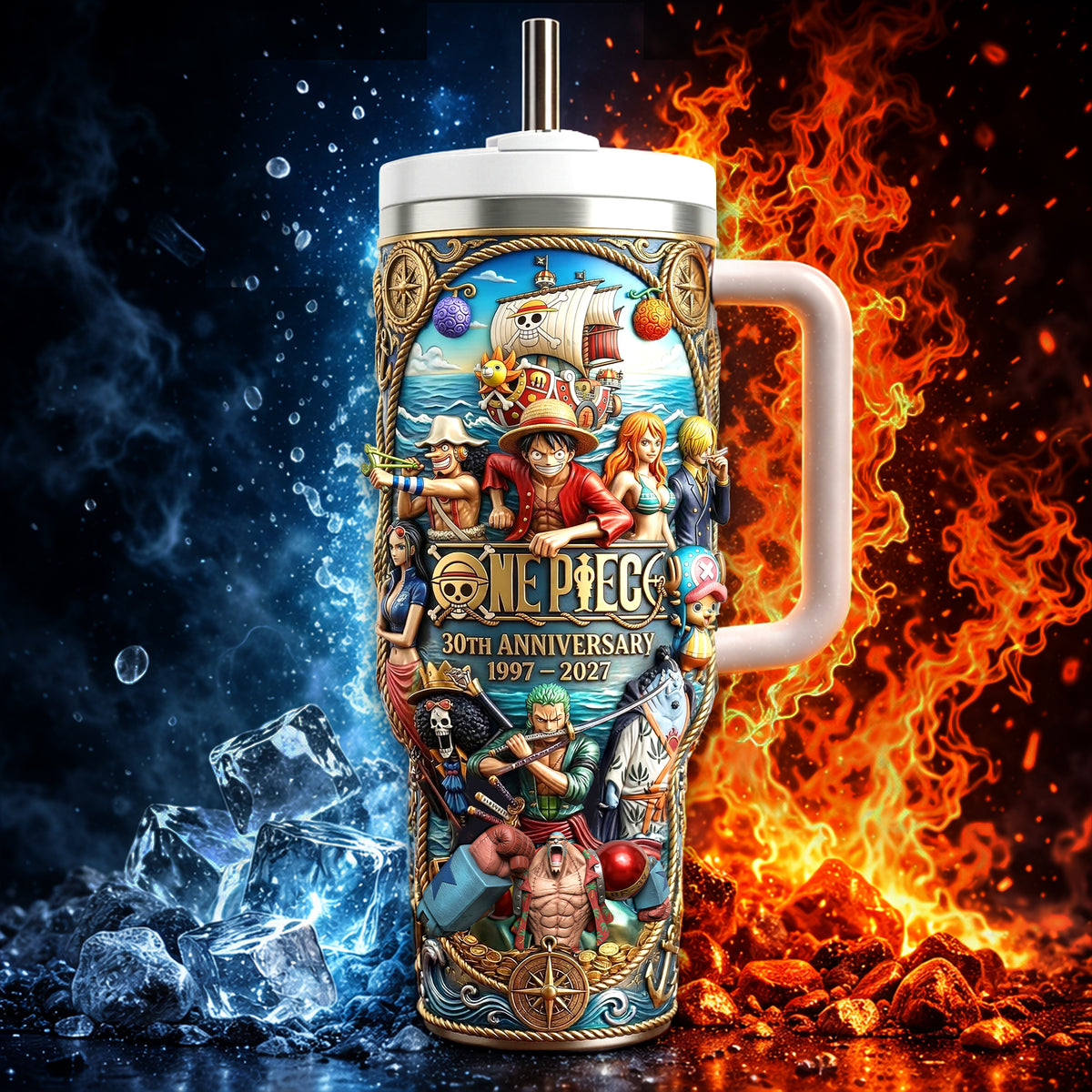 30th Anniversary Anime Tumbler - Personalized Gifts For Anime Lovers 01nalu140326-Homacus