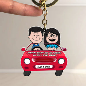 Personalized Gifts For Couple Keychain 01OHMH080724HH-Homacus