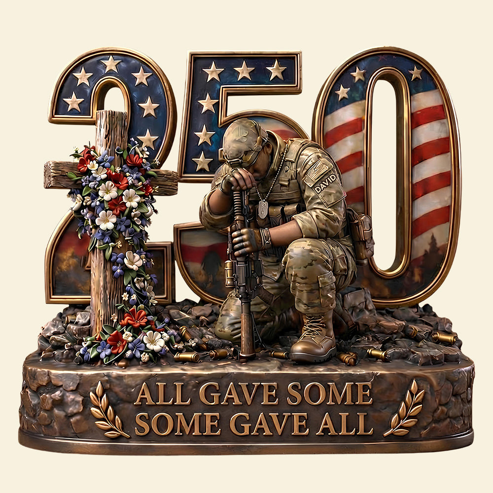 250 Memorial Tribute Acrylic Plaque Personalized Gifts For Veterans 02TYDT020326-Homacus