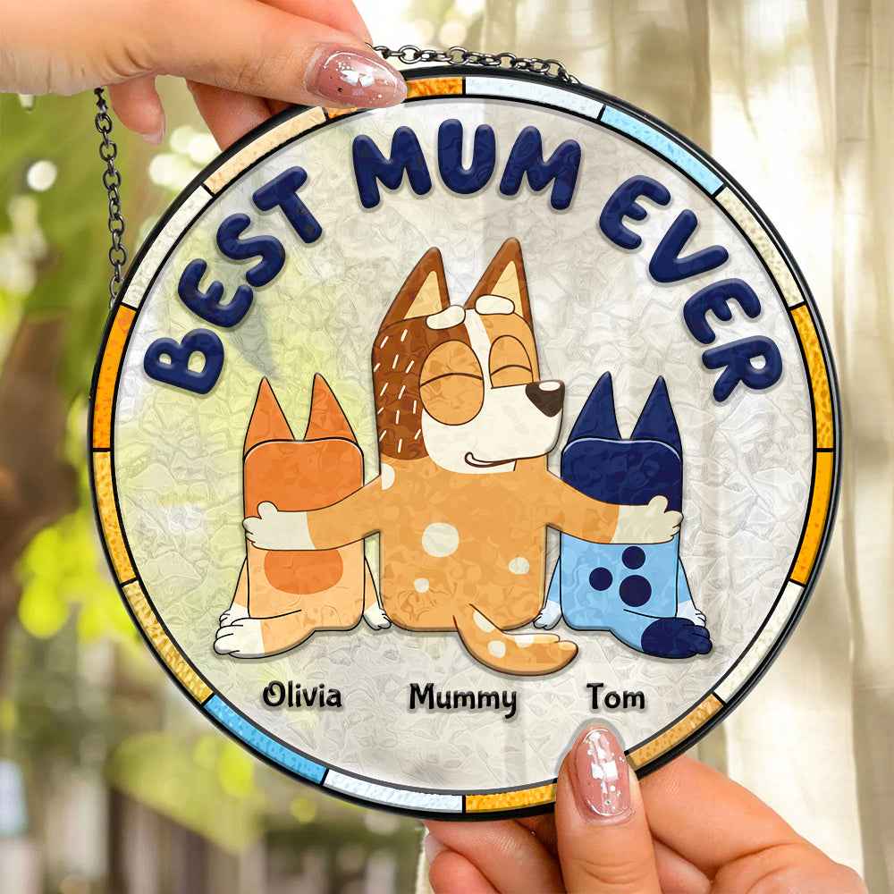 Personalized Gifts For Grandma Stained Glass Ornament Best Nana Ever 01ACDT280325-Homacus