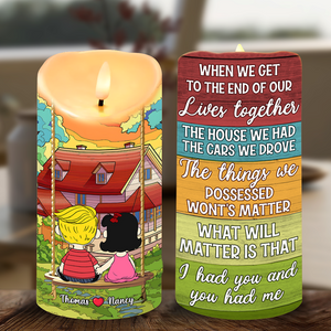 Personalized Gifts For Cartoon Lover Led Candle Couple Lover 01xqpu131224hg-Homacus