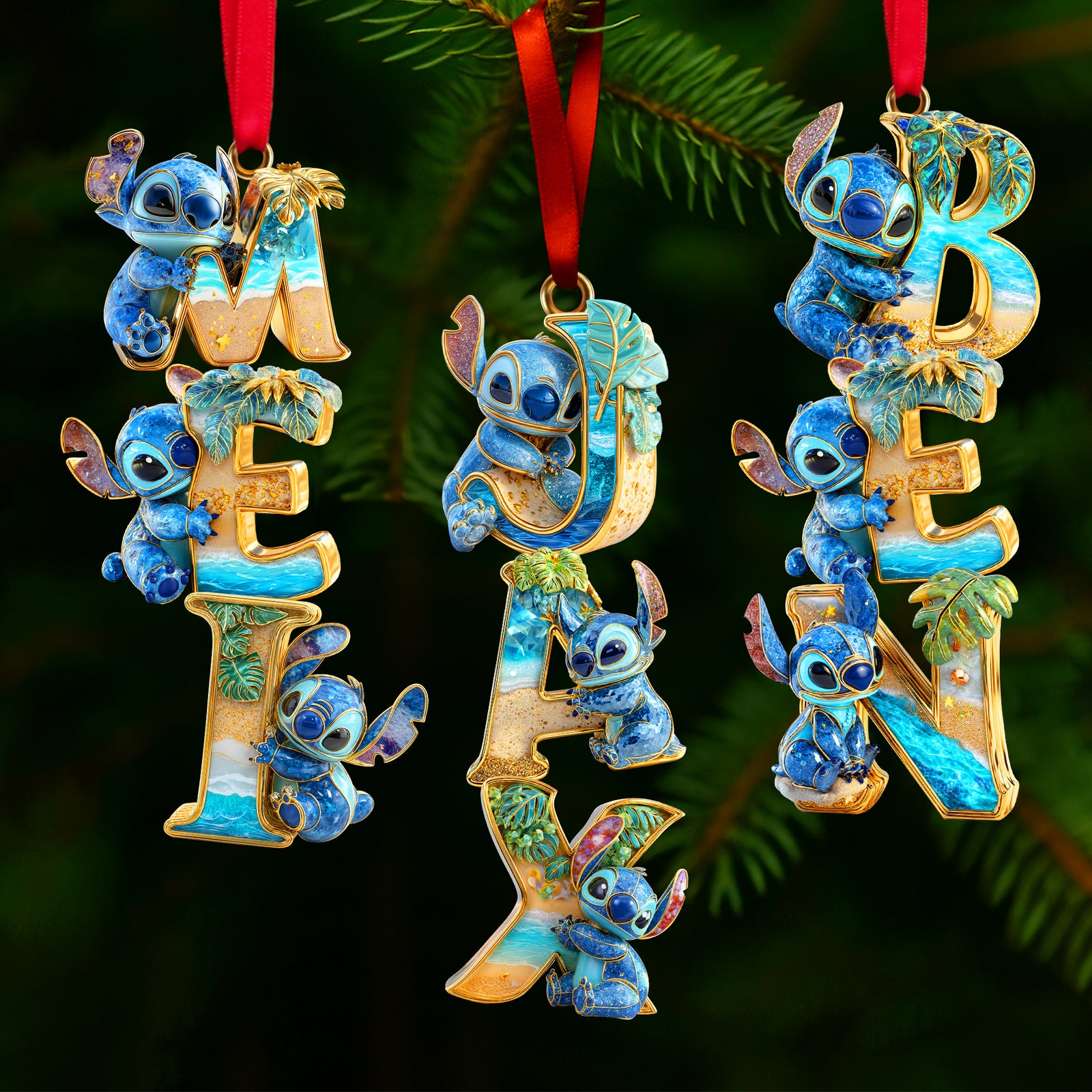 Cute Tropical Alien Ornament - Personalized Christmas Gift 05TGLU271025-Homacus