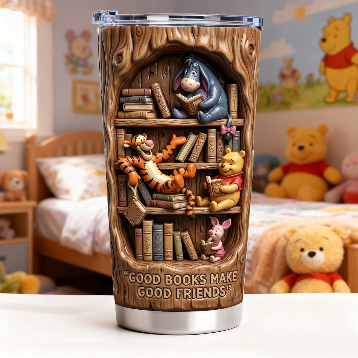 Good Books Make Good Friends 20oz Tumbler - Gift For Friends 07PALU160126-Homacus