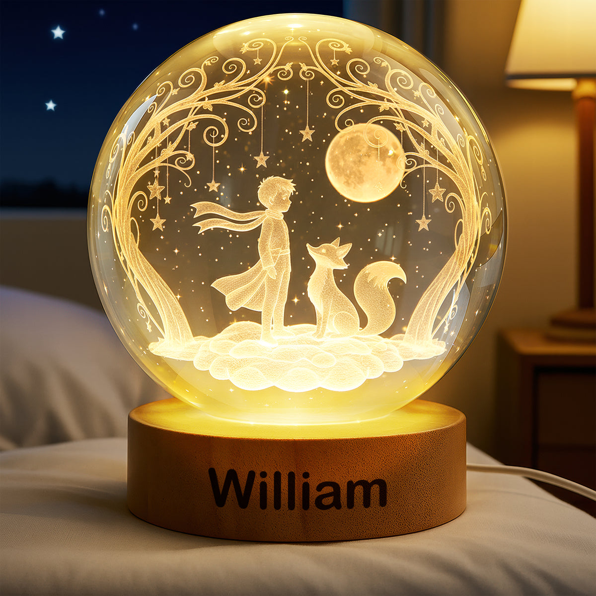 Starry Dream Boy Crystal Night Light - Personalized Gift 06PALU181225-Homacus