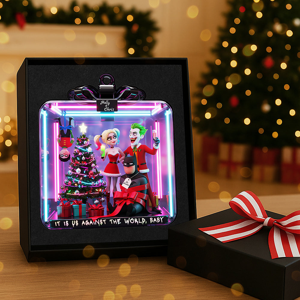 Mischievous Couple Personalized Gifts For Couple Christmas Ornament 01pata091025-Homacus