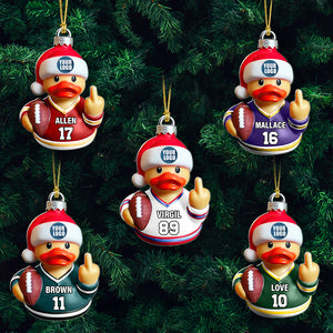 Gifts For Football Lovers Duck Christmas Ornament 02HUDT291124-Homacus