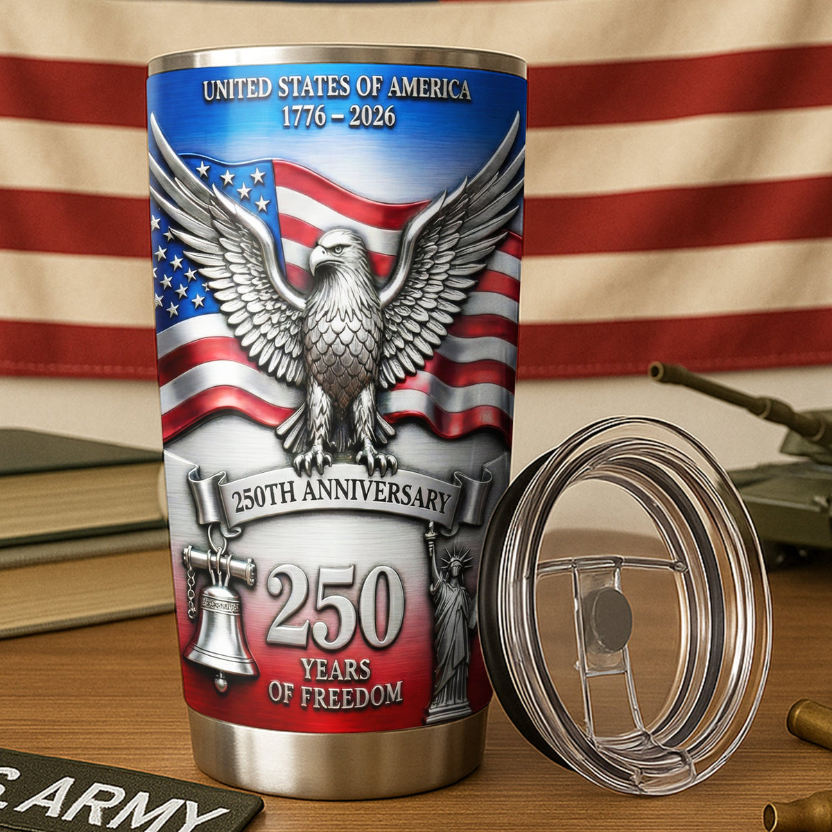 Proud Anniversary Tumbler - Personalized Gift For Patriot 02QHQN120226-Homacus
