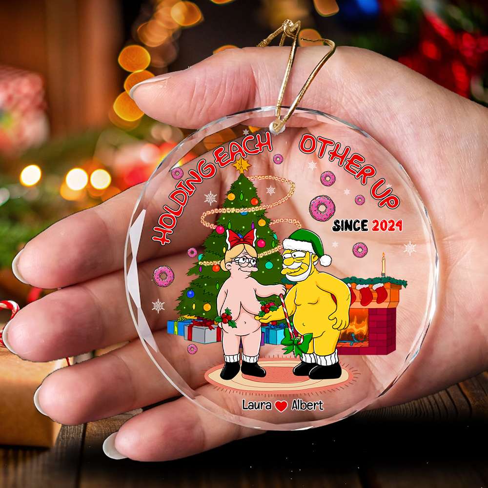 Cartoon Couple Ornament - Naughty Couple - Personalized Anniversary Gifts For Couple-Homacus