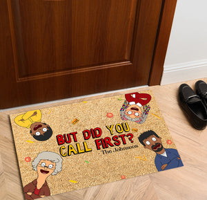 Personalized Gifts For Family Doormat Funny Cartoon Family 02NALU120225HG-Homacus