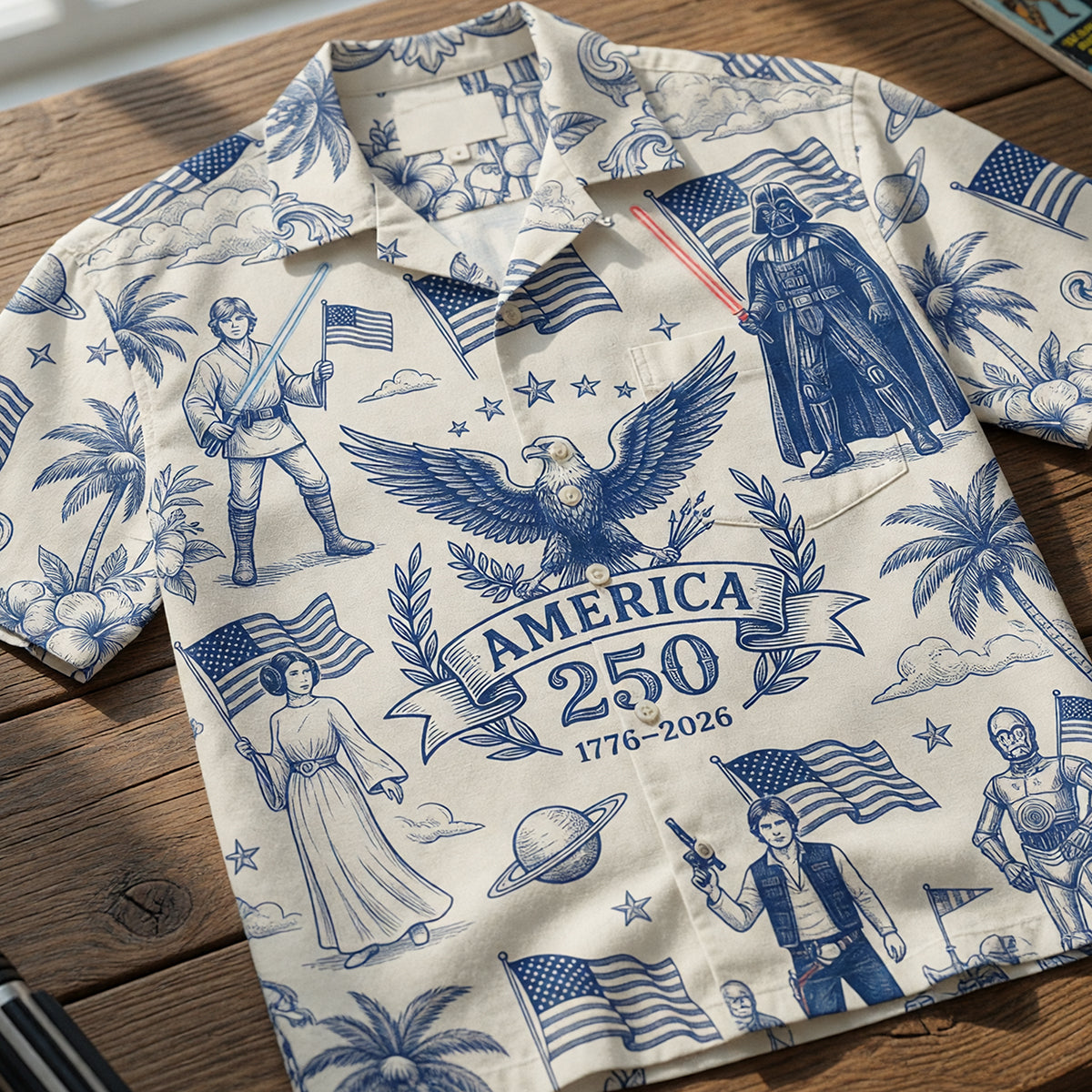 Proud American - Celebrated America 250th Anniversary Hawaiian Shirt - Gifts For Patriots 01nata010626