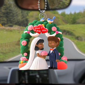 Personalized Gifts For Newlywed Couple Car Ornament 03katn161224-Homacus