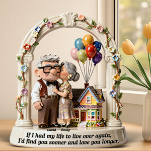 Kissing Old Couple Acrylic Plaque - Personalized Gift For Couples 01NAQN270126-Homacus