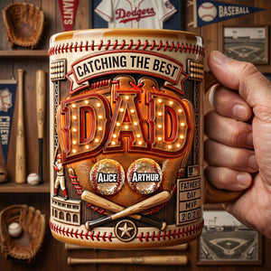 Baseball Dad MVP Coffee Mug - Personalized Gifts For Dad 03padh110526