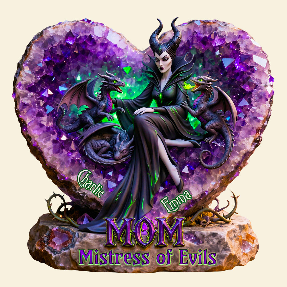 Dark Queen Mom Acrylic Plaque - Personalized Gifts For Moms 04HUDT030426-Homacus