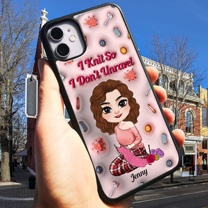 Personalized Gifts For Girl 3D Phone Case Knit Lover 042XQMH260724HH-Homacus