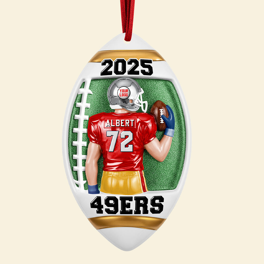 American Football Player Ornament - Personalized Gifts For Players 02huqn300825-Homacus
