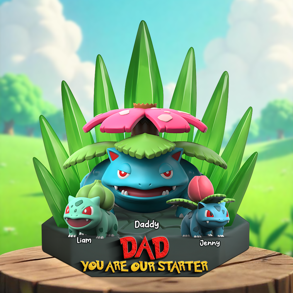 Monster Dad Plaque - Personalized Gifts For Dad 012ohpu240425-Homacus