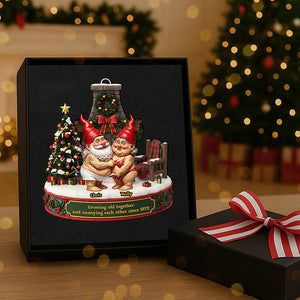 Personalized Gifts For Christmas, Gnome Couple Acrylic Ornament 04nata300925-Homacus