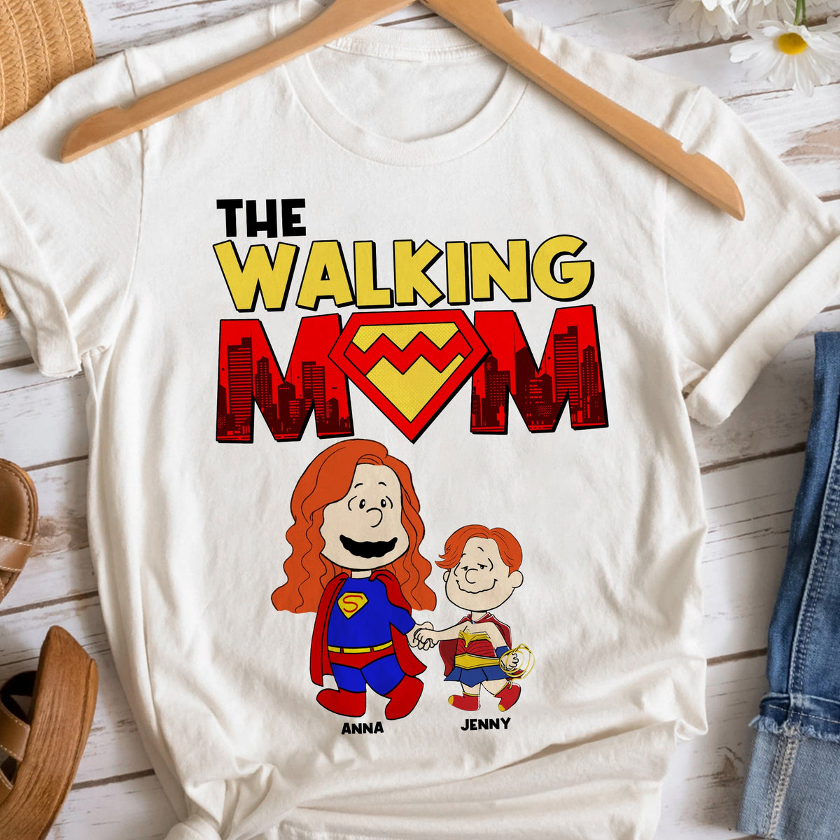 Personalized Gifts For Mom Shirt 02ohtn210325pa The Walking Mom-Homacus