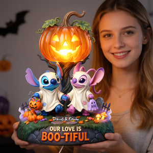 Cosmic Halloween Love Acrylic Light Box - Personalized Gifts For Couple 06todh300726-Homacus