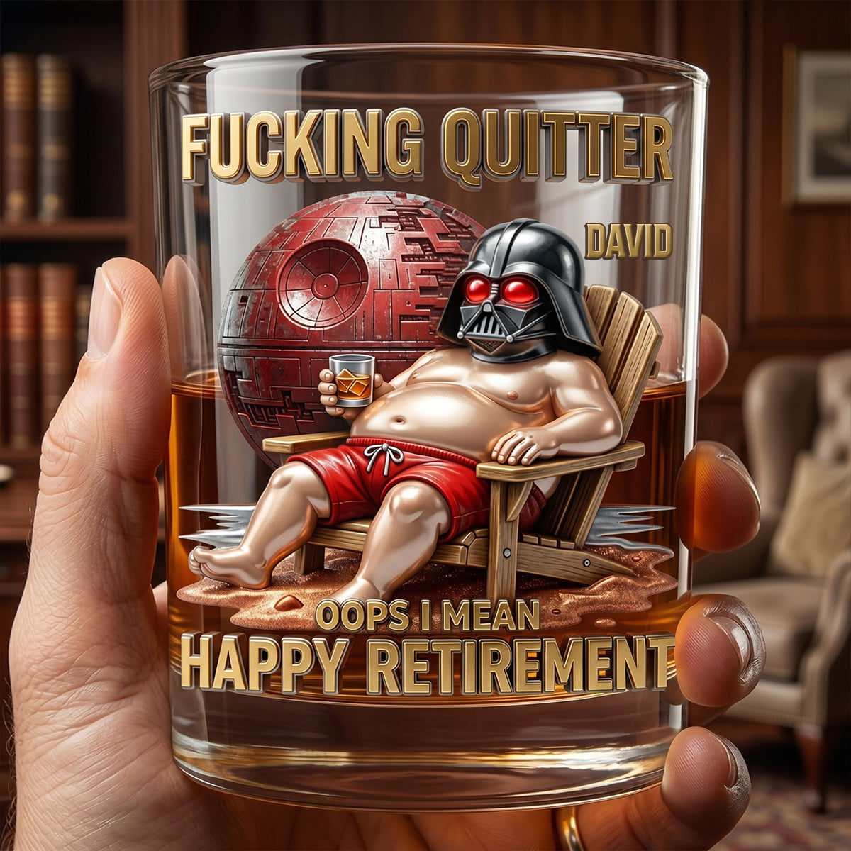 Retirement Mode Activated Round Glass - Gift for Retirees 01hutn080626-Homacus